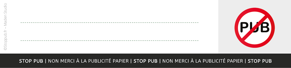 Stop Pub (gratuit, à imprimer) - Zéro Déchet Débutant
